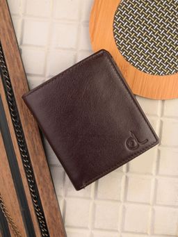 CLOG LONDON - Men Brown Solid Flap Closure Two Fold Wallet