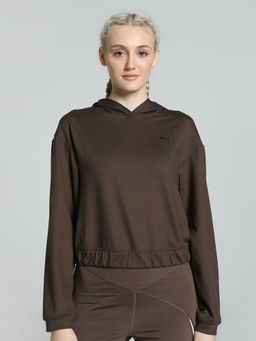 Puma - Studio Foundations Womens Brown Hoodies