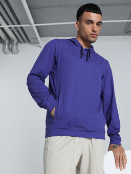 Puma - Cloud Spun Hoodie Men's Blue Hoodies