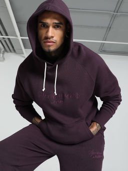 Puma - Classics Relaxed Mens Purple Hooded Sweatshirt