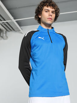Puma - Team Liga 1/4 Zip Top Men's Blue Sweatshirt