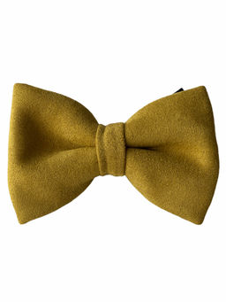 The Tie Hub - Yellow Suede Bow Tie