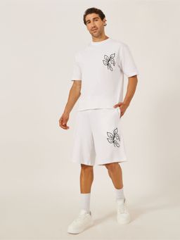 Styli - Men Embroidered Oversized Fit Co-Ord (Set of 2)