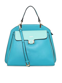 ESBEDA - Blue & Light Blue Color Structured Flap Compartment Handbag For Women (M)