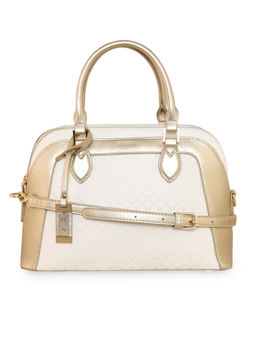 ESBEDA - White Gold Color Lisa Quilted Handbag For Women (M)