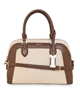 ESBEDA - Beige Brown Color Lisa Quilted Handbag For Women (M)