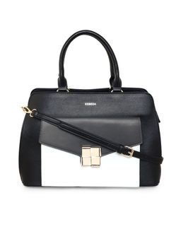 ESBEDA - Black Grey Color Elegant Two Tone Lady Handbag For Women (M)