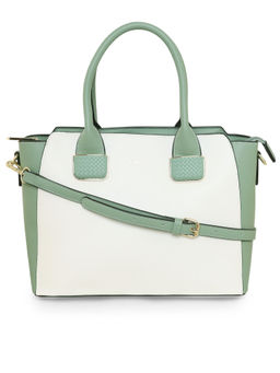 ESBEDA - Pista White Color Manhattan Handbag For Women (M)