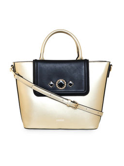 ESBEDA - Gold Color Trendy Stylish Structured Handbag For Women (M)