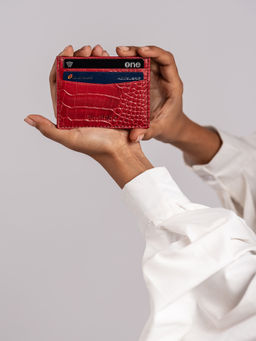 EASTHIDE - Classic 4 Slot Red Wallets