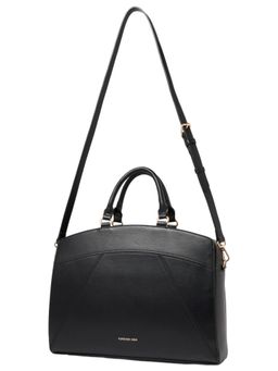 Forever New - Patricia Panel Laptop Black Handbag with Detachable Strap