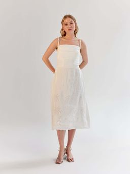 NOIB - Valentina Midi Dress - White