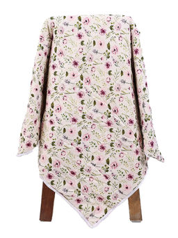 Moms Home - AC Quilt Rose Print Blanket Cum Bedspread