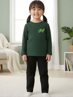 Oh Rare - Green Printed Regular T-Shirt and Pant