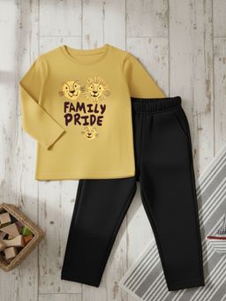 Oh Rare - Yellow Printed Regular T-Shirt and Pant