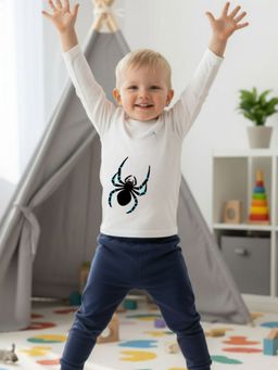 Oh Rare - White Printed Regular T-Shirt and Pant