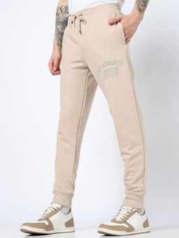 GAP - Beige Knitted Solid Casual Joggers