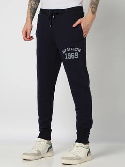 GAP - Navy Blue Knitted Solid Casual Joggers