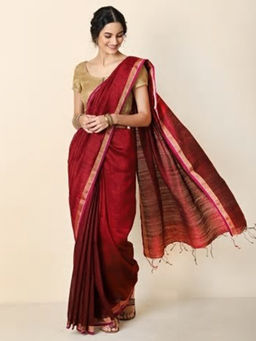 Fabindia - Silk Matka Woven Sari