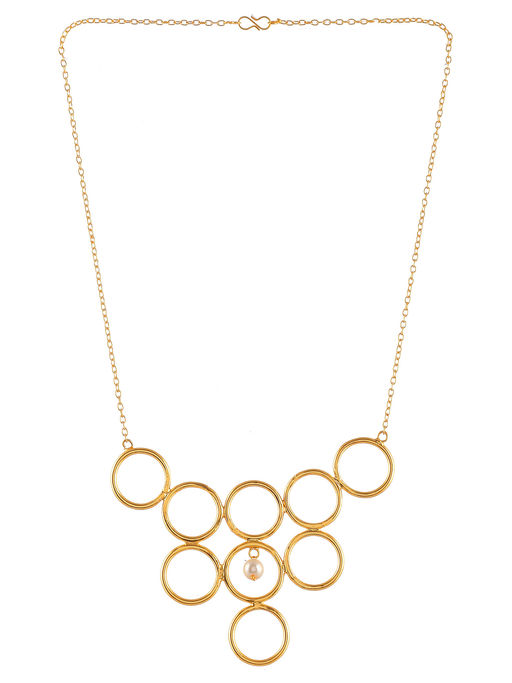 Silvermerc Designs Gold Plated Cirular Knots Necklace