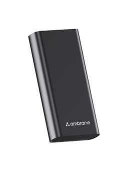 Ambrane - Neos 20 20000 mAh Lithium Polymer Power Bank Black