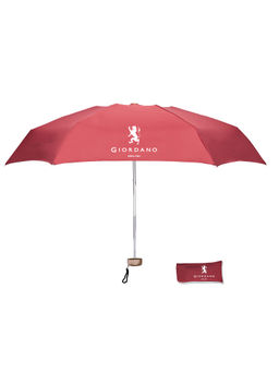 Giordano - Unisex Mini Umbrella for Monsoon, Sunlight, Windproof - 3 Fold - Red