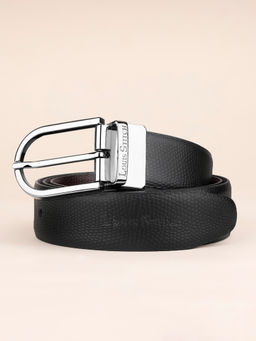 Louis Stitch - Mens Black & Brown Formal Italian Leather Reversible Belt