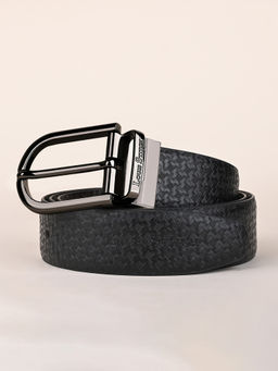 Louis Stitch - Mens Black & Brown Formal Italian Leather Reversible Belt