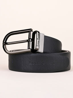 Louis Stitch - Mens Black & Brown Formal Italian Leather Reversible Belt