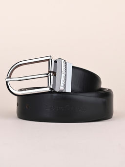 Louis Stitch - Mens Black & Brown Formal Italian Leather Reversible Belt