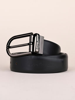 Louis Stitch - Mens Black & Brown Formal Italian Leather Reversible Belt