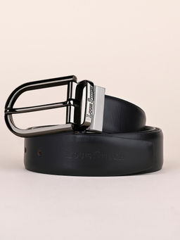 Louis Stitch - Mens Black & Brown Formal Italian Leather Reversible Belt
