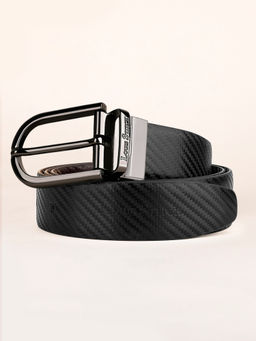 Louis Stitch - Mens Black & Brown Formal Italian Leather Reversible Belt