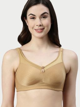 Enamor - FB12 Smooth Super Lift Full Support Bra Non-Padded Wirefree Full Coverage - Nude
