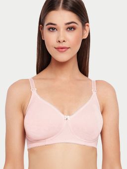 Enamor - A055 Cotton Shaper With Detachable Straps T-Shirt Bra - Non-Padded Wirefree - Pearl