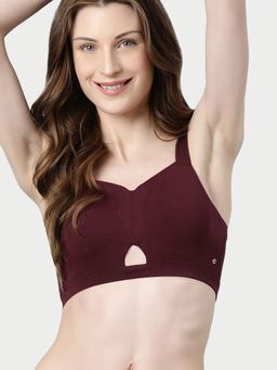 Enamor - Cloudsoft Invisi Bonded Padded Wirefree Full Coverage Cotton Minimizer Bra A064