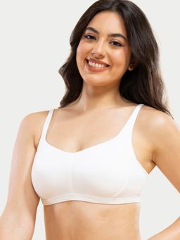 Enamor - Intellifresh Padded Wirefree Full Coverage Cotton Minimizer T-Shirt Bra A058