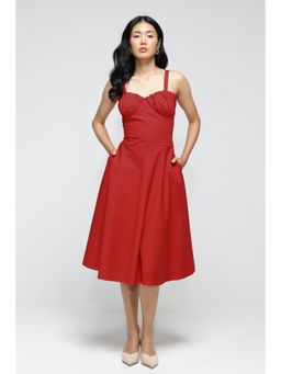Botnia - Janie Pocket Dress : Crimson