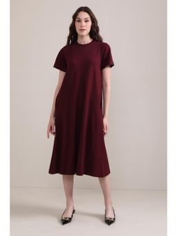 Botnia - Luna A-Line Dress-Maroon