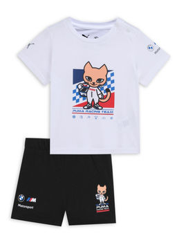 Puma - White BMW M Motorsport Short Sleeves T-Shirt & Shorts (Set of 2)