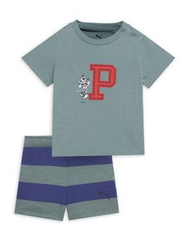 Puma - Grey Minicats Super T-Shirt & Shorts (Set of 2)