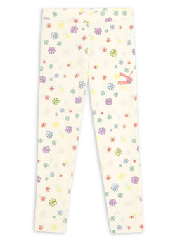 Puma - Yellow Classics Bubble Bloom Girls Tights