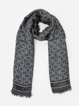 Calvin Klein - Logo Black Modal Scarf