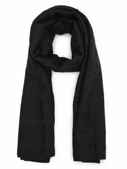 Calvin Klein - Logo Black Polyester Scarf