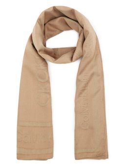 Calvin Klein - Logo Black Polyester Scarf