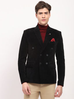 Global Republic - Black Striped Notch Lapel Blazer Coat