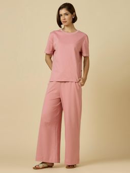 Chemistry - Cotton Interlock Jersey Nightsuit Rose Gold
