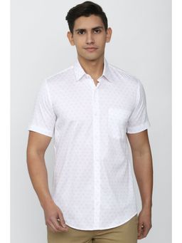 Peter England - Men White Slim Fit Formal Shirt