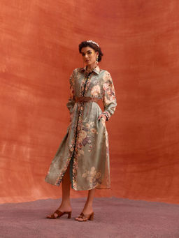 KALISTA - Green Tiffiny Dress