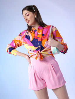 Freehand - Women Loose Fit Floral Print Shirt